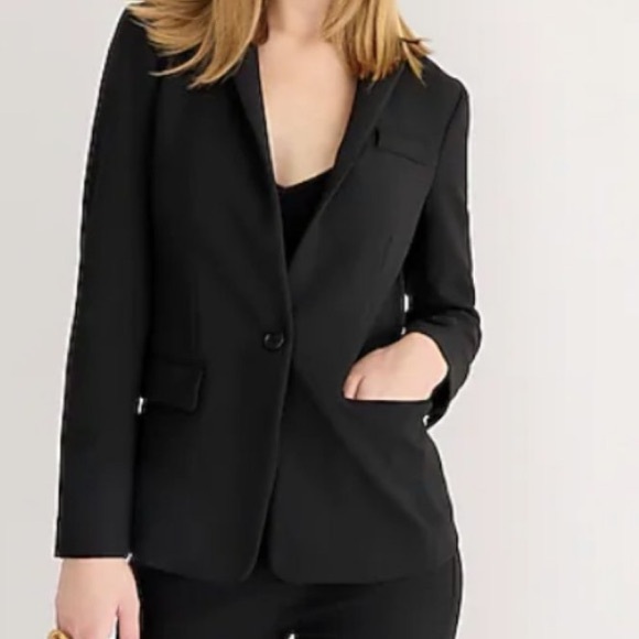 J.CREW 70% WOOL REGENT BEIJE BROWN CLASSIC BLAZER Coat LUX COZY VTG - Picture 16 of 16